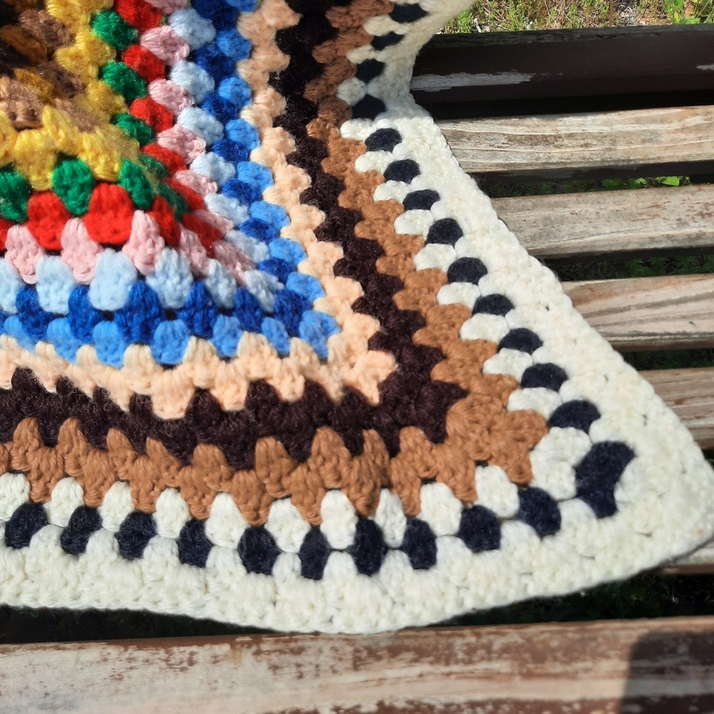 Colorful Crochet Blanket - Picture 5 of 7